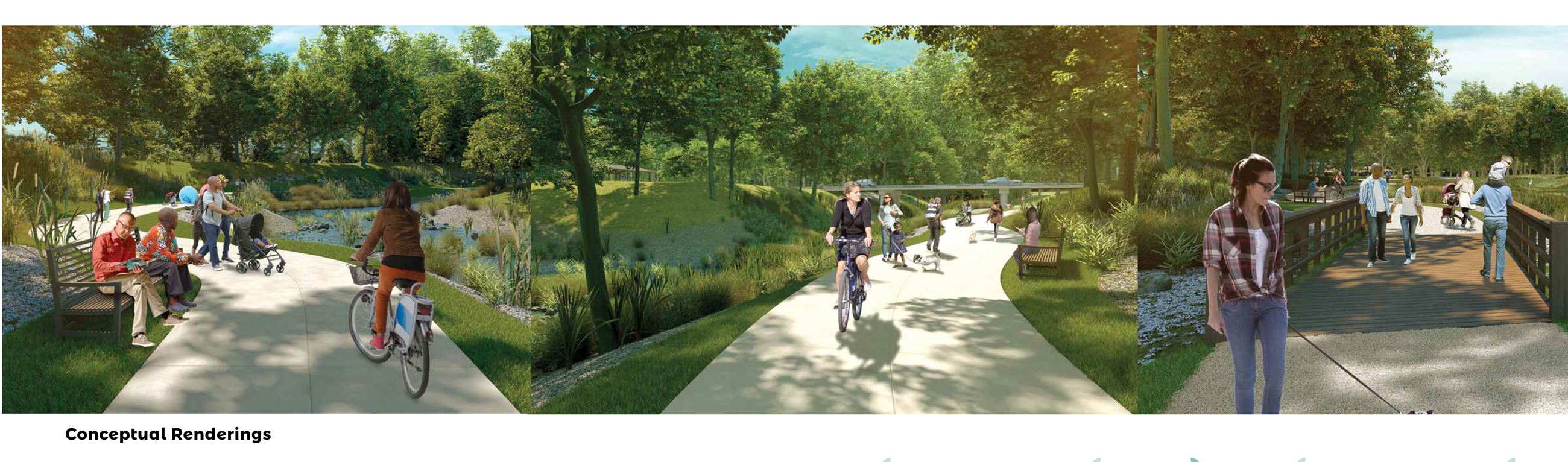 Brentwood Bound Greenway Ground Level Renderings