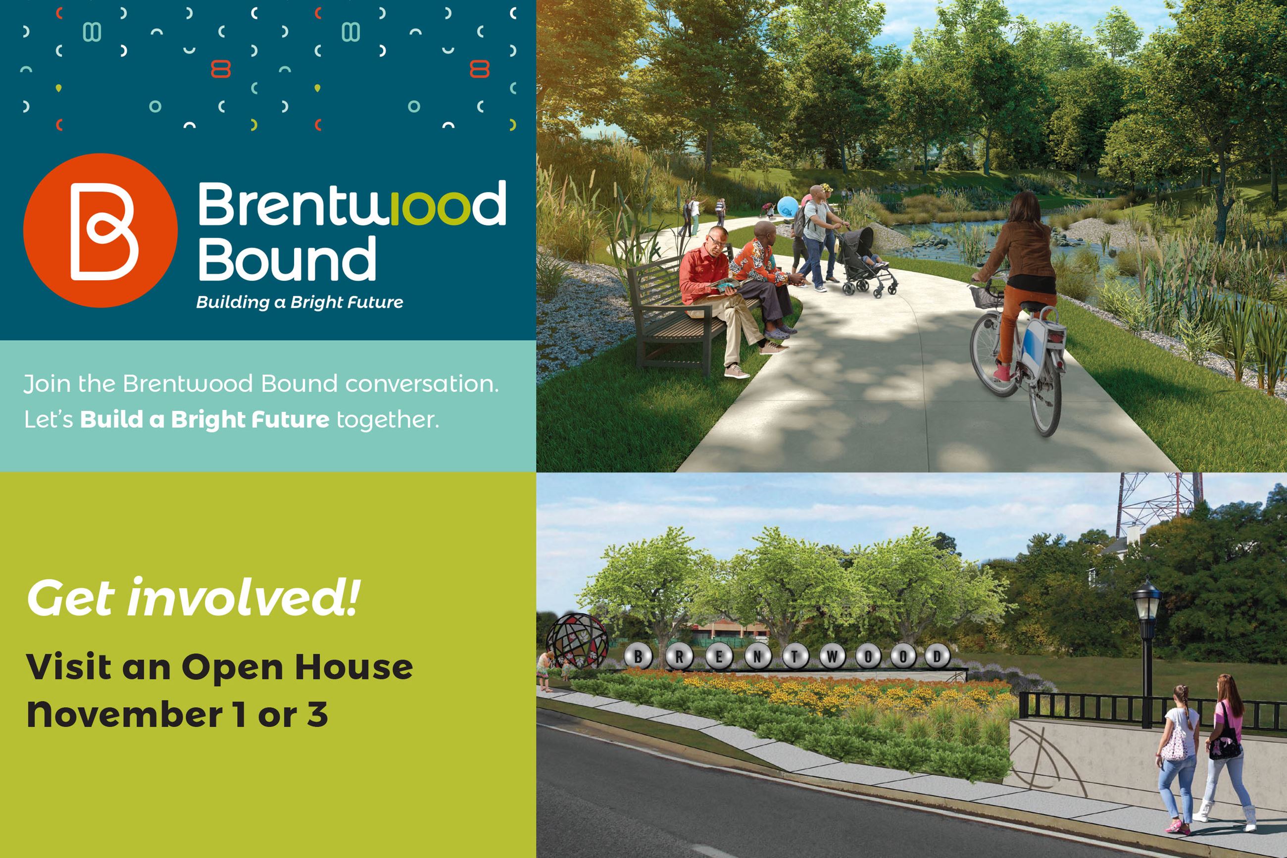 Brentwood Bound Open House Postcard