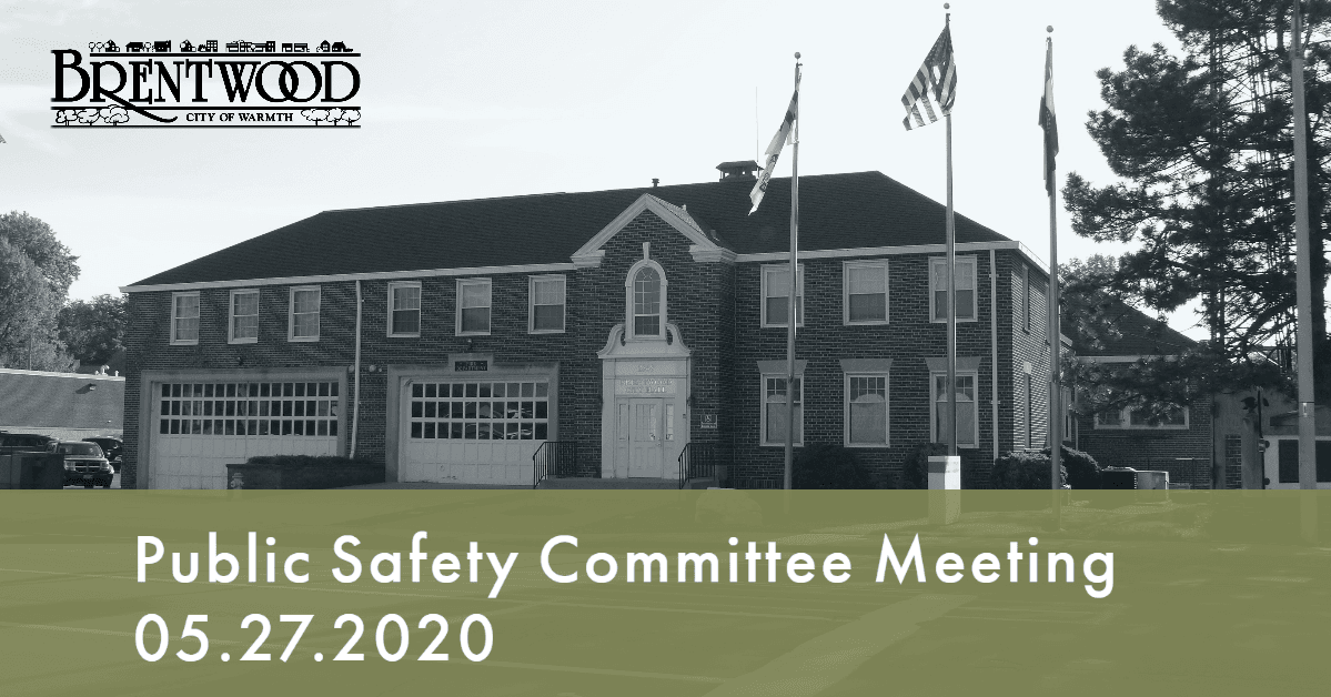 Public Safety Meeting 5.27.2020