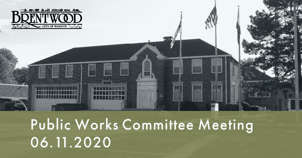 Public Works Committee Meeting 06.11.2020