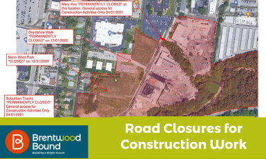 Brentwood Bound Road Closures