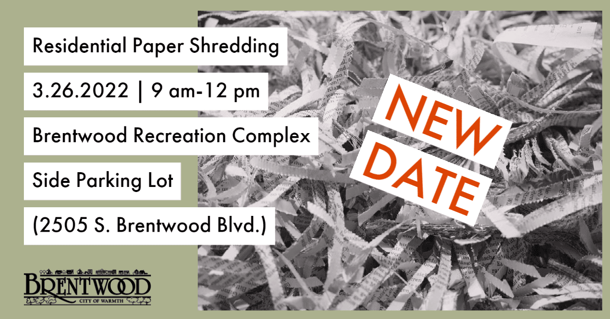 Community Shred Day 3.26.2022