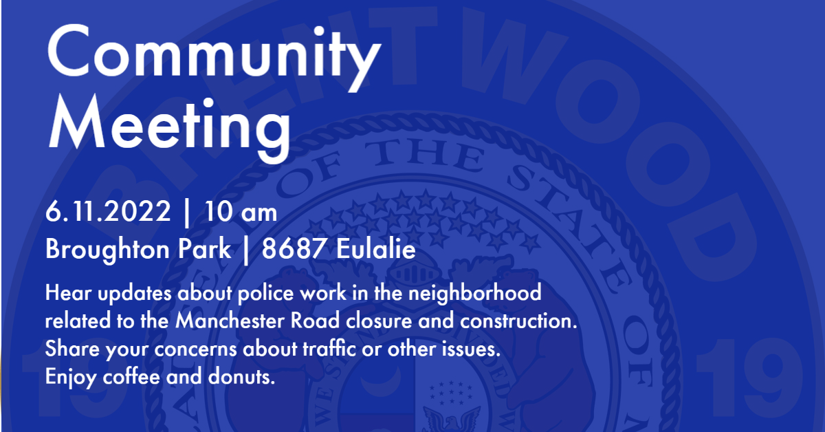 PD Community Meeting 6.11.22