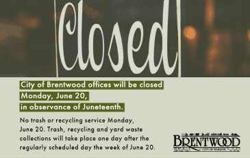 Closed Juneteenth 2022 