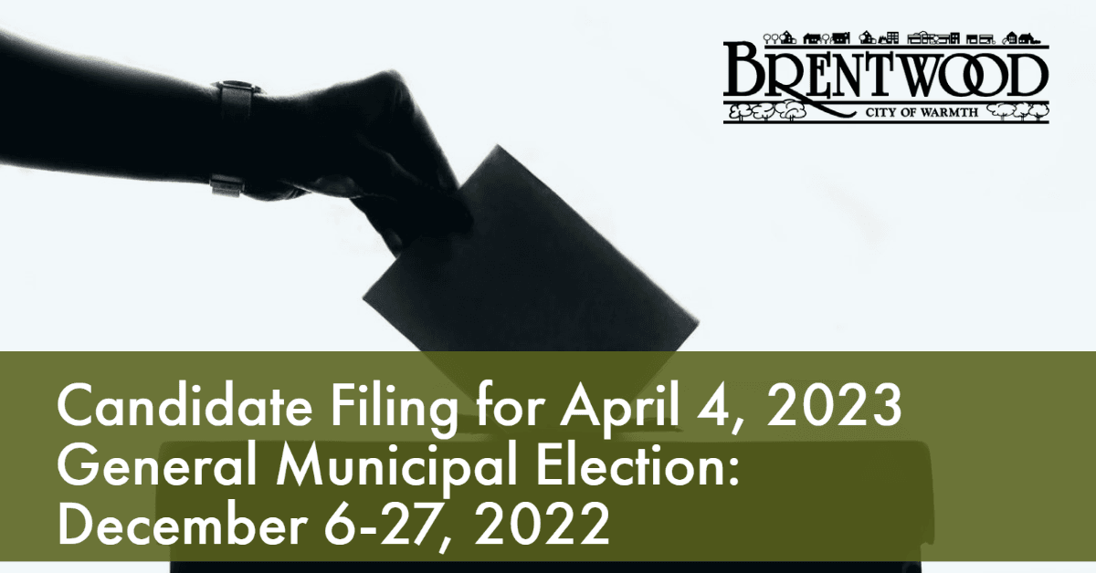 Candidate Filing for April 2023