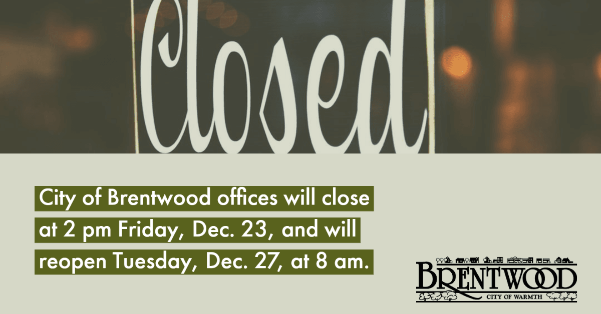Closing Early 12.23.22
