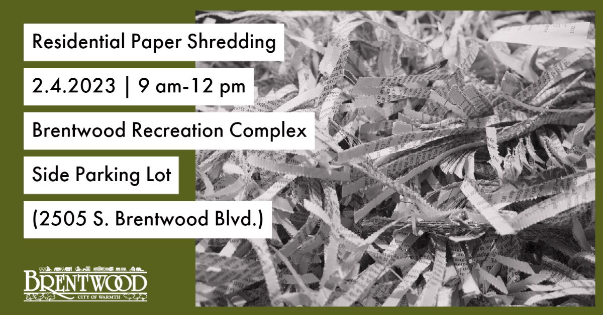 Paper Shred Day 2.4.2023