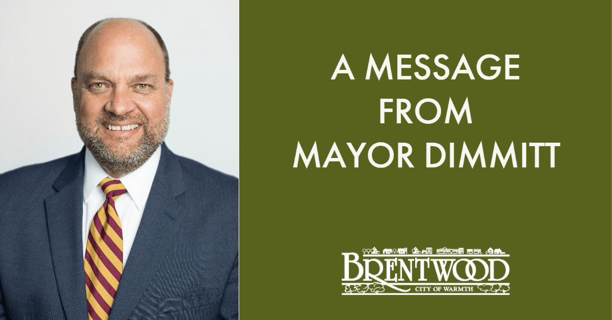 Message from Mayor