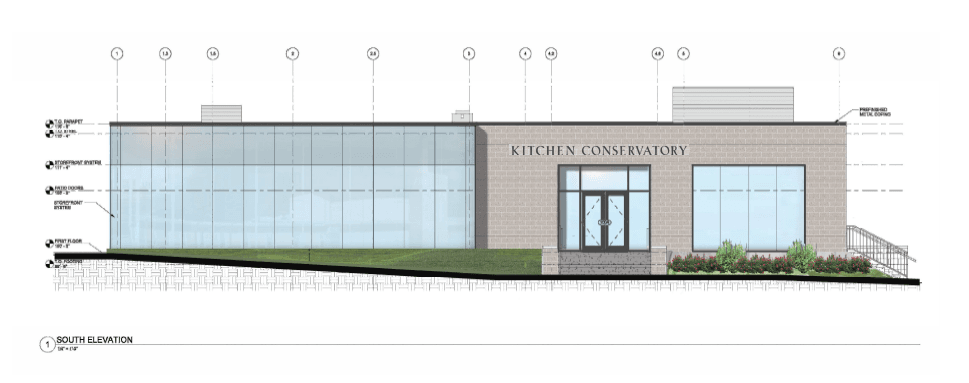 Kitchen Conservatory rendering